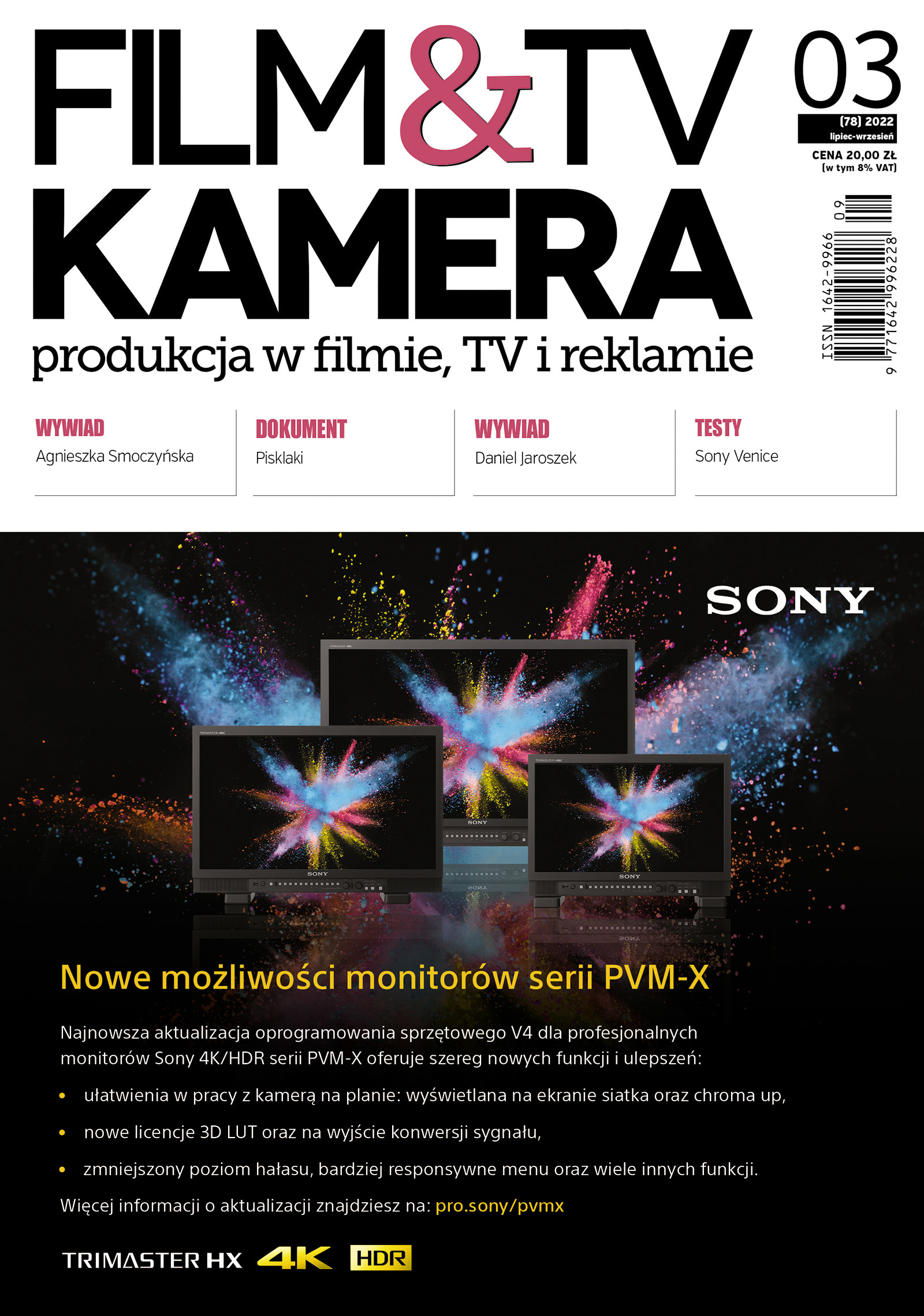 Nowe wydanie - Film&TV Kamera 03/2022